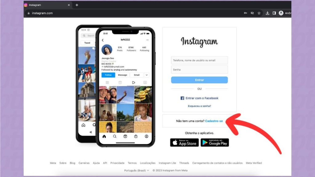 Como Fazer Instagram.